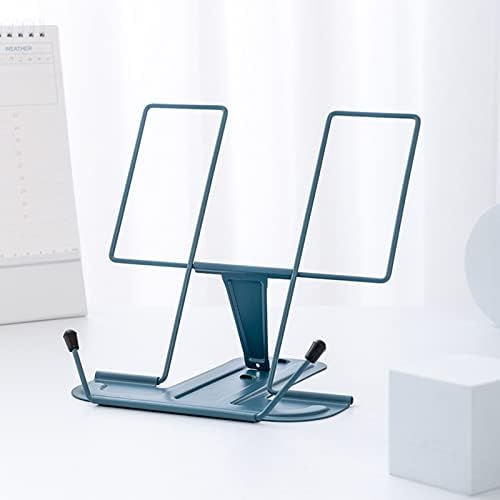Folding Holder with Page Clip Adjustable Metal Rest for Kids and Adults