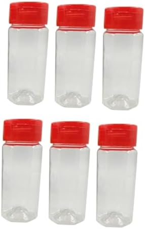 Luxshiny 6 Pack Red Salt Pepper Shaker Set 1