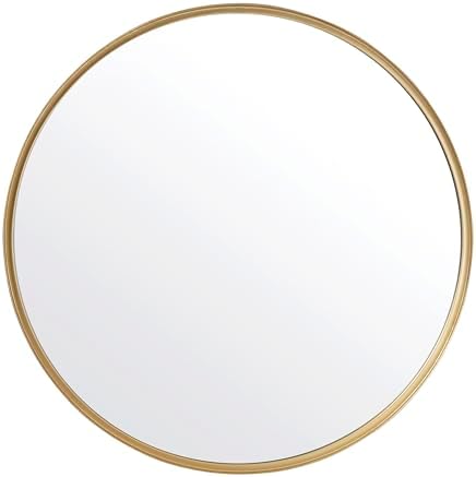 Large Round Wall Mirror with Gold Frame - 275 Vanity Mirror
