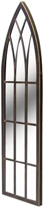 Eastwell Large Arched Window Mirror Farmhouse Decor