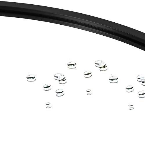 31 Round Mirror with Black Alloy Frame