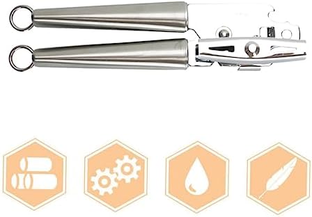 Mikinona Manual Can Opener with Lid Lifter and Anti-Slip Handle