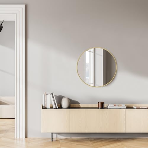 Zibbizo 20-Inch Gold Circle Wall Mirror 1