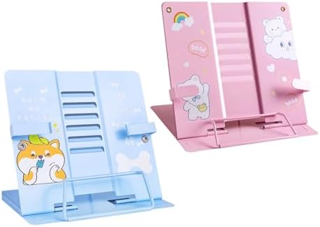 Folding Adjustable Bookstand for Reading and Cooking