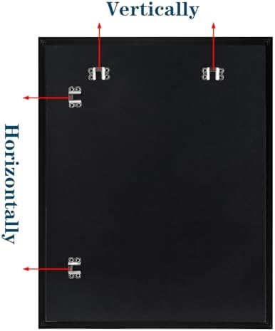 Black Large Bathroom Wall Mirror Set of 2