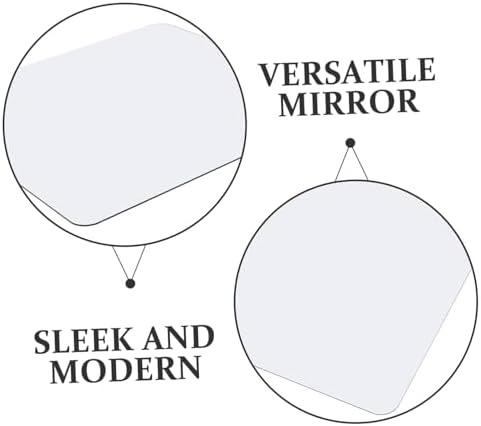 PRETYZOOM Self-Adhesive Wall Mirror for Bathroom and Bedroom