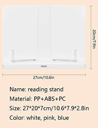 Adjustable Book Holder for Reading Portable Folding Kitchen Stand Pink Blue 106 Inches