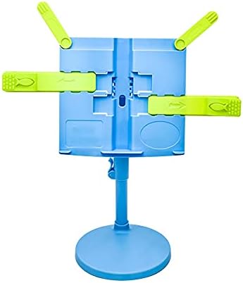 Adjustable Book Stand Holder for Reading in Bed or Office Blue