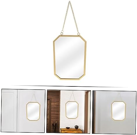 BUGUUYO Hanging Wall Mirror Black Vanity Mirror Decorative