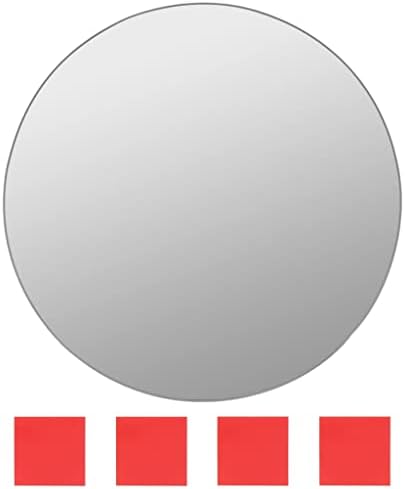 7 Piece Frameless Round Glass Mirror Set for Home Decor