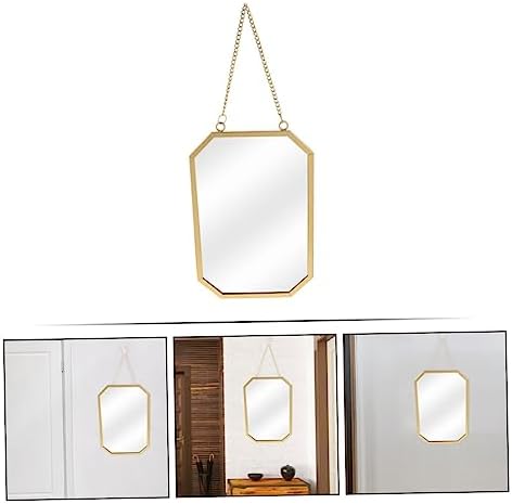 LABRIMP Wall Hanging Iron Mirror for Bedroom Bathroom