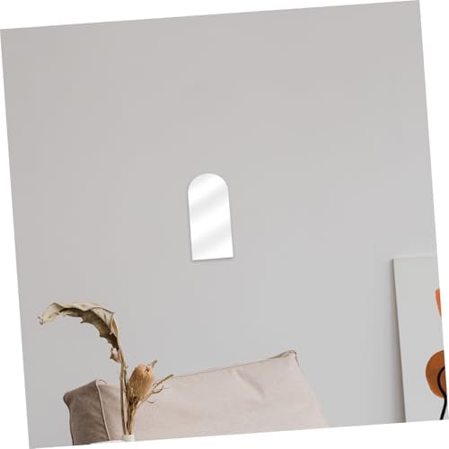 ORFOFE Round Pink Acrylic Mirror for Vanity