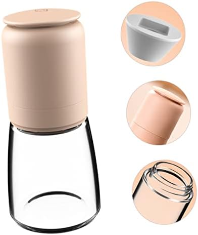 COLLBATH 150ml Glass Pepper Salt Set with Manual Grinder and Storage Bottle