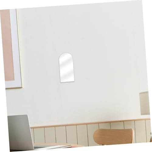 ORFOFE Round Pink Acrylic Mirror for Vanity