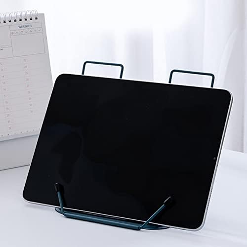 Folding Holder with Page Clip Adjustable Metal Rest for Kids and Adults