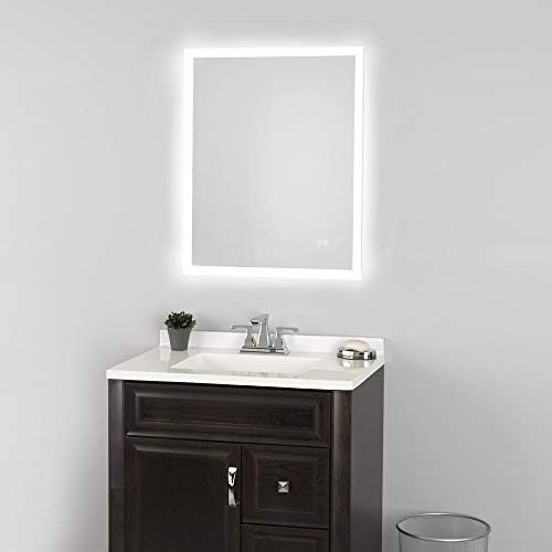 Homewerks LED Mirror with Bluetooth Speakers Frameless Vanity