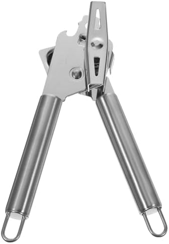 Mikinona Manual Can Opener with Lid Lifter and Anti-Slip Handle