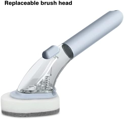 DAPOWER Dish Brush with Handle and Soap Dispenser 1