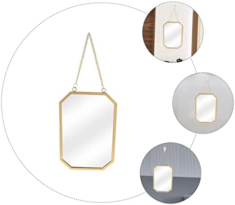 BUGUUYO Hanging Wall Mirror Black Vanity Mirror Decorative