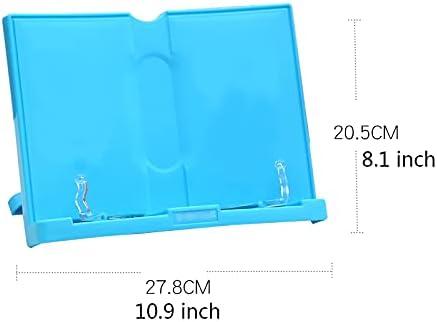 Adjustable Book Stand for Cookbooks and Textbooks - Pink Green