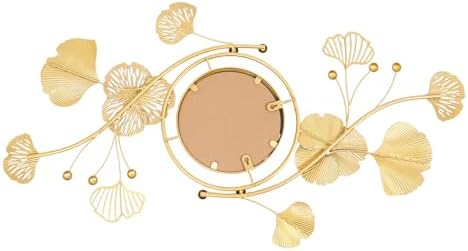 Mignonnememe Gold Ginkgo Leaf Vanity Mirror
