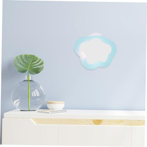 Unomor Cloud Shaped Wall Mirror with Colorful Waves