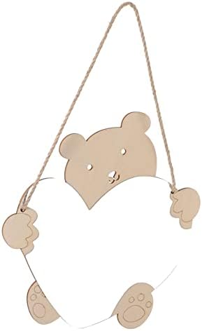 BESPORTBLE Wall Mirror with Bear Decor for Bathroom and Nursery