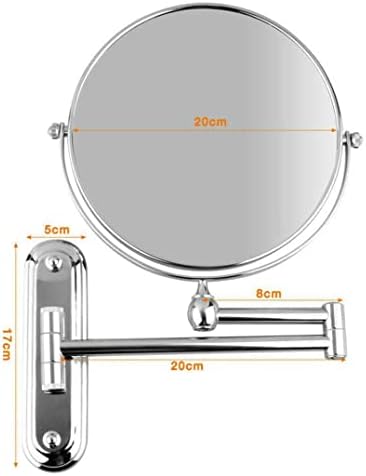 JHUS 8 Inch Lighted Vanity Mirror with Swivel