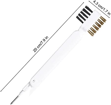 Zeckzoin Deep Gas Stove Cleaning Brush 4-in-1 with Scraper and Rotatable Nail