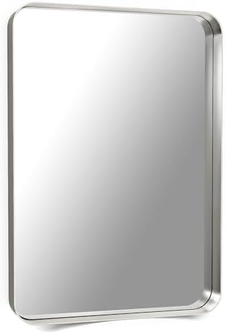 SUEHEE 20x28 Stainless Steel Bathroom Mirror Over Sink