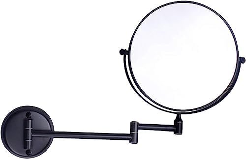 Bleslin Wall-Mounted Brass Mirror with 5X Magnification