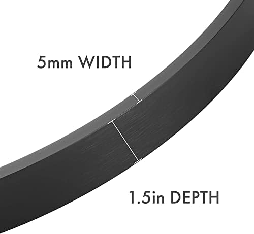 SHERBECK 32 Black Round Wall Mirror