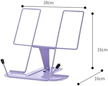 Versatile Metal Cookbook Stand with Tablet Holder - Violet