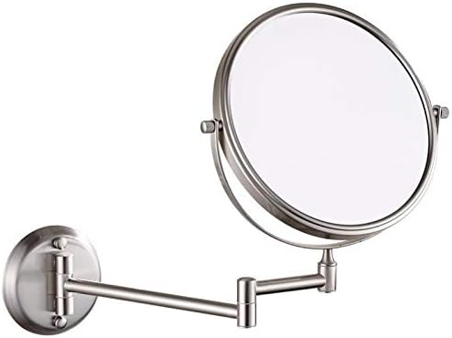 KEYQEEN Wall Mounted Double Sided Mirror 6 Inch 3X
