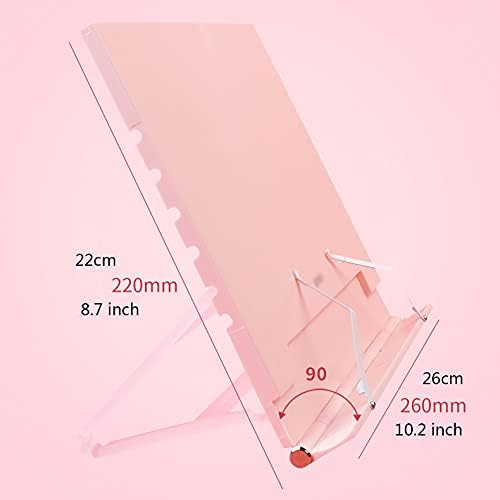 Yuidaaavzz Foldable Book Stand for Kitchen and Office Blue