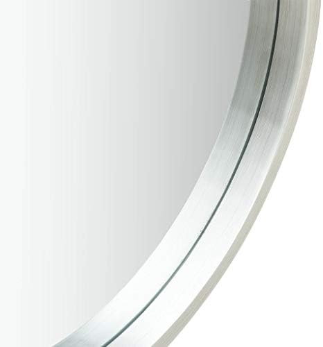 Retro Wall Mirror with Strap 167 Silver 1