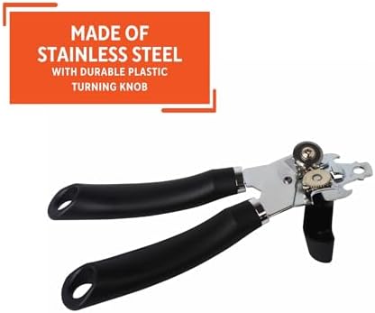 Imusa USA Manual Chef Can Opener Black