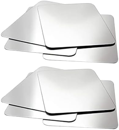 GSHLLO 8 Pcs Acrylic Mirror Tiles for Wall Decor