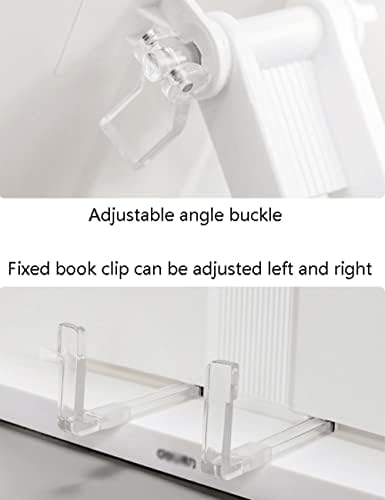 Adjustable Book Holder for Reading Portable Folding Kitchen Stand Pink Blue 106 Inches