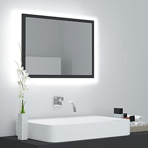 Modern Style LED Gray Bathroom Mirror with Color Change