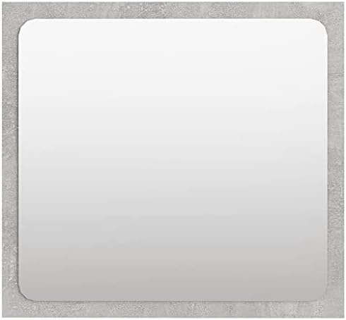 ZQQLVOO Acrylic Mirror Concrete Gray 157x146 Wall Mount