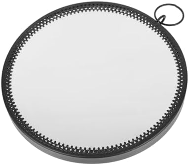 Ciieeo Rustic Round Wall Mirror for Bathroom and Bedroom