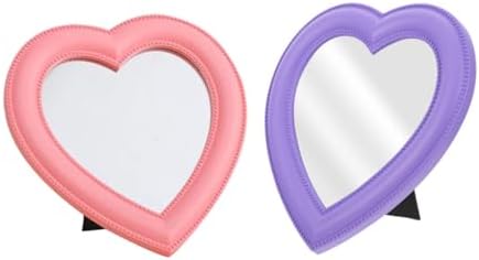 GALPADA Heart Shaped Vanity Mirror 2pcs