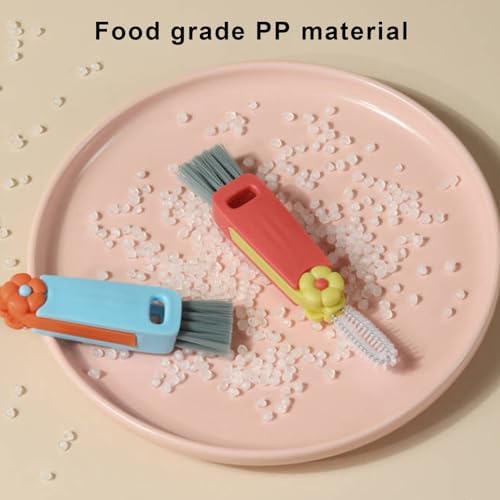 PERZOE 3 in 1 Cup Lid Cleaning Brush Set