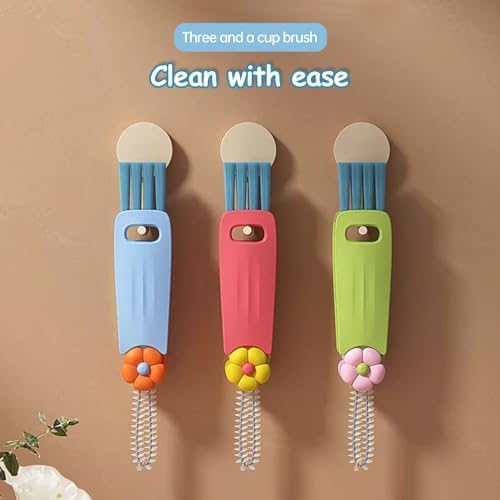 3 in 1 Cup Lid Cleaning Brush Set