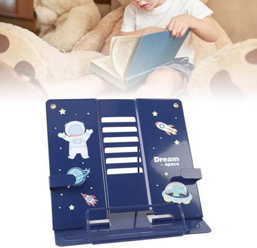 GOWENIC Book Stand with Cute Astronaut Pattern