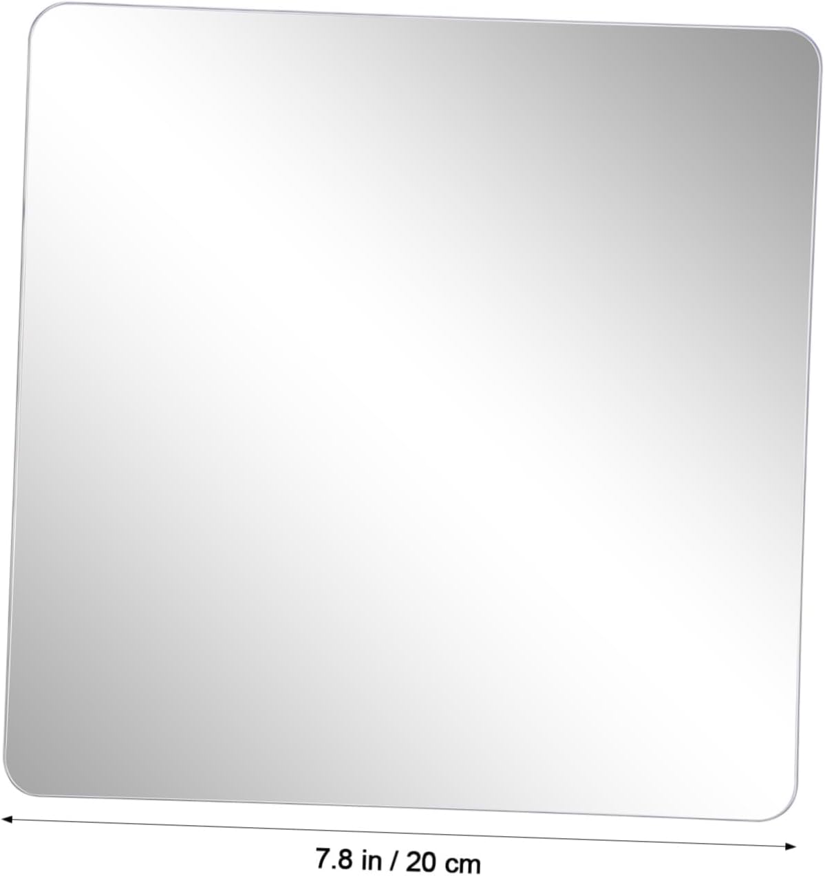 Cabilock Black Mirror Tiles Self Adhesive 4 Piece Wall Decor