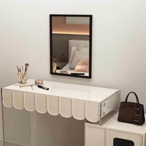 Black Large Bathroom Wall Mirror Set of 2