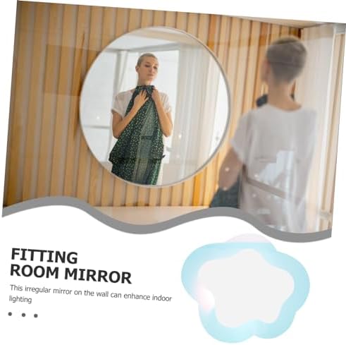 Pink Wavy Cloud Shape Wall Mirror Decor