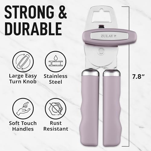 Zulay Kitchen Manual Can Opener with Bottle Opener